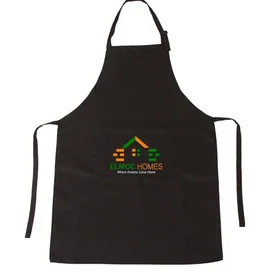 Branded aprons example shown in the Multiserve company profile